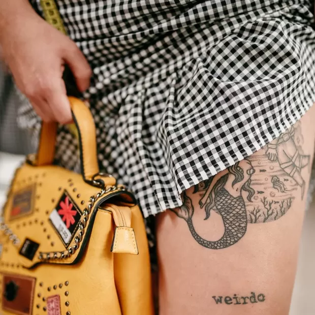 bandolera rafia mujer