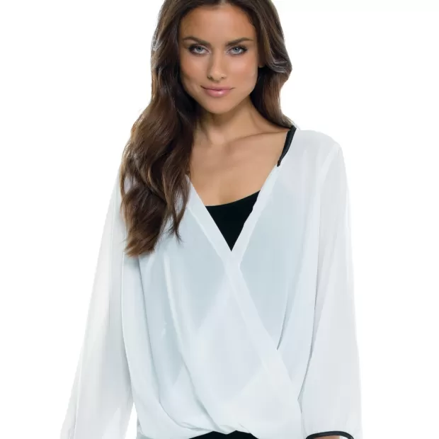 camisa estampada mujer
