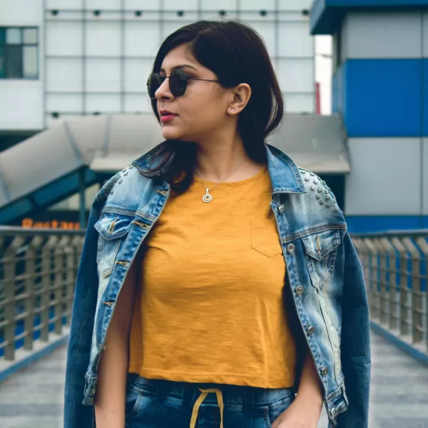 chaqueta acolchada estampada mujer