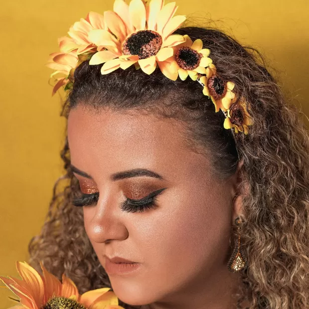 diadema flores niña