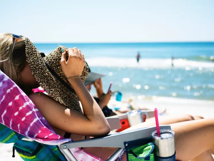 gorras playa mujer