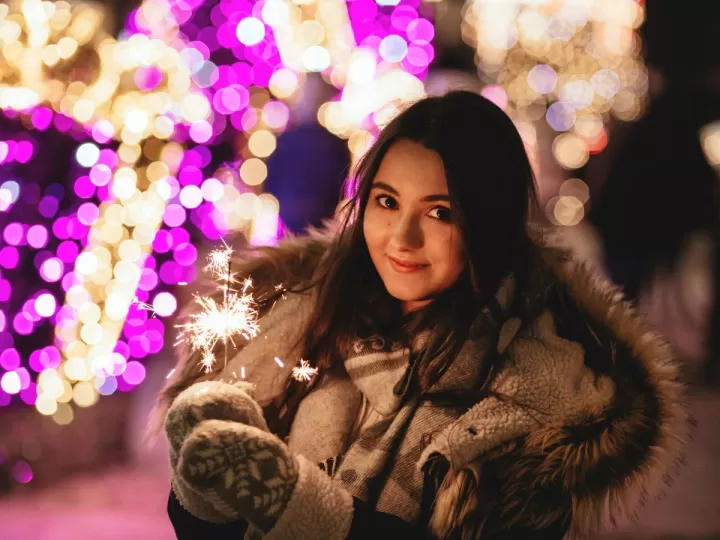 parka marron mujer