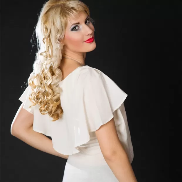 vestidos cuello chimenea