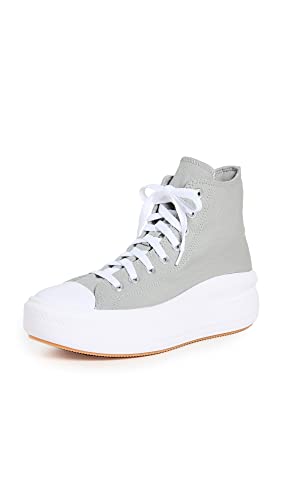 Converse Move - Zapatillas deportivas para mujer, con plataforma, caña alta, color blanco y negro, 37 EU