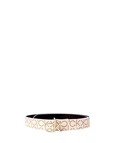 Calvin Klein - Cintura con texto en inglés «Logo Beaut» (80 cm)