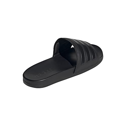 adidas Adilette Comfort, Slide Sandal Unisex Adulto, Core Black/Core Black/Core Black, 43 EU
