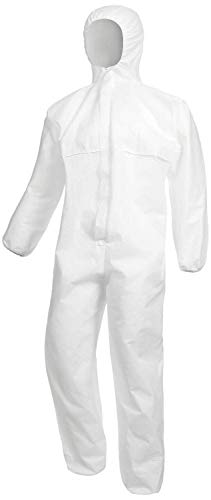 Nitras polysafe Basic Traje de protección II – Mono de clase 3 – desechables de traje para hombre y mujer – tamaño M hasta 3 x l, Blanco, 1020609-XL