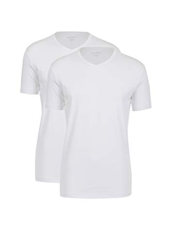 Daniel Hechter - Regular Fit - Doppelpack Herren Kurzarm T-Shirt in weiß, S-3XL (474 10289), Größe:XL;Farbe:Weiß (01)