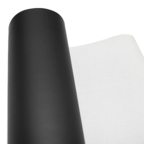 econuk - Polipiel para Tapizar Ideal Manualidades y Bricolaje con Textura Lisa (100 cm x 25 cm, Negro)
