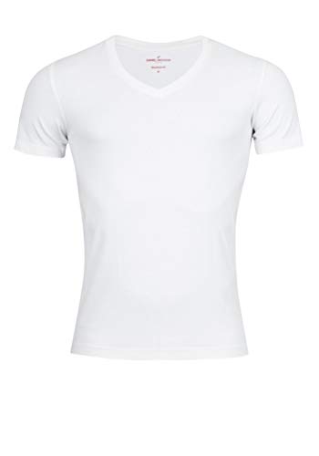 Daniel Hechter - Regular Fit - Doppelpack Herren Kurzarm T-Shirt in weiß, S-3XL (470 10281), Größe:L;Farbe:Weiß (01)
