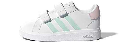 adidas Grand Court 2.0 CF I, Sneaker Unisex niños, FTWR White/Almost Blue/Clear Pink, 19 EU