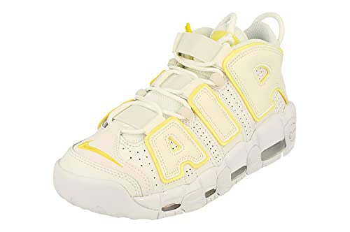 Nike Mujeres Air More Uptempo Trainers DM3035 Sneakers Zapatos (UK 3.5 US 6 EU 36.5, Summit White OPTI Yellow 100)