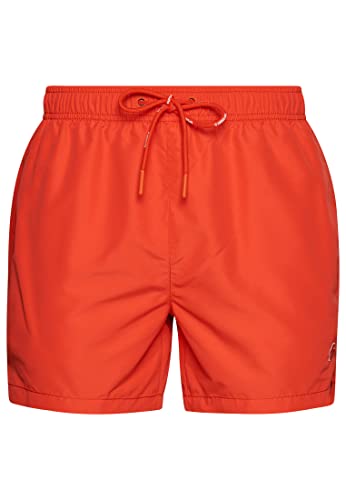 Superdry Code Essential 15 Inch Swim SH W2-Pantalones Cortos de natación, Havana Orange, XL para Hombre