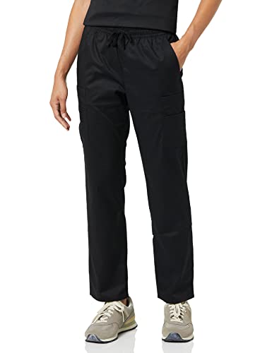 Amazon Essentials Pantalones Sanitarios elásticos con Tejido Secado rápido (Disponibles en Tallas Grandes) Mujer, Negro, S