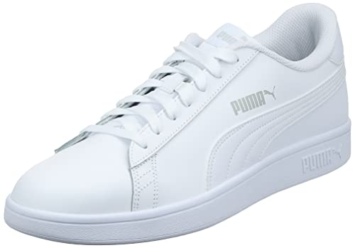PUMA Smash V2 L, Trainers & Sneakers Unisex adulto, Puma White-Puma White, 39 EU