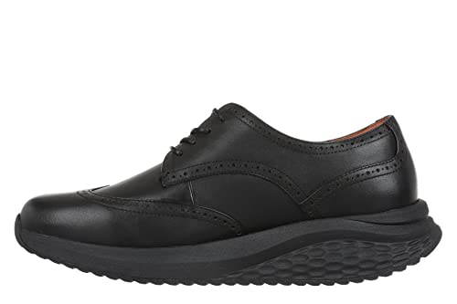 MBT Zapatos de Hombre Oxford Wing Tip,Black,45