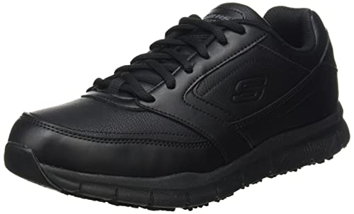 Skechers NAMPA, Sneakers para Hombre, Black Synthetic/Pu, 43 EU