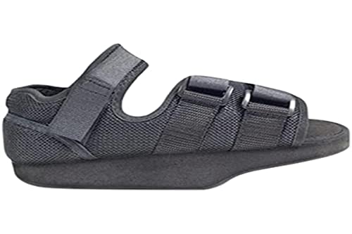 Zapato post-quirurgico en talo, negro con velco- Emo talla xl (43-45)