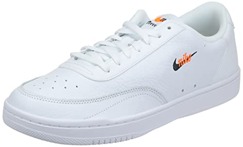 Nike Court Vintage Premium, Zapato de Hombre, White/Black-Total Orange, 40 EU
