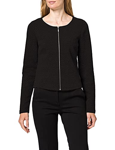 Vila Clothes Vinaja New Short Jacket-Noos Chaqueta de Traje, Negro (Black), 38 (Talla del Fabricante: Medium) para Mujer
