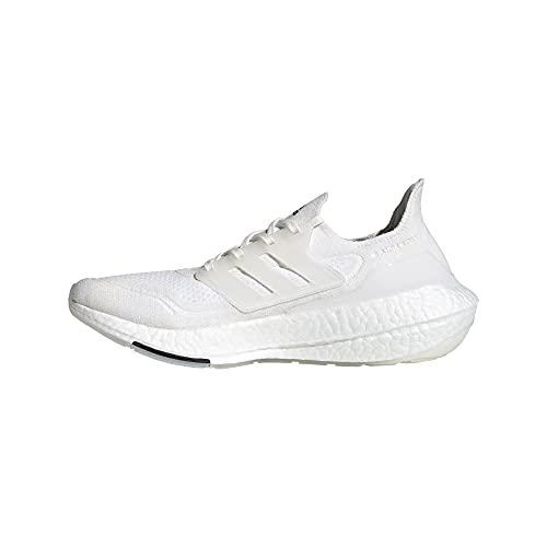 adidas Ultraboost-21, Zapatillas de Running Hombre, Blanco Blanco Gris, 44 2/3 EU