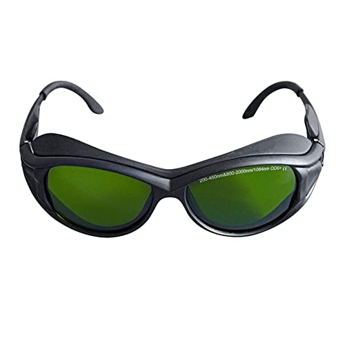 Gafas de protección láser OD 5+fibra láser Safty gafas de protección 200-450 y 800-2000nm tipo absorción típica gafas de protección láser