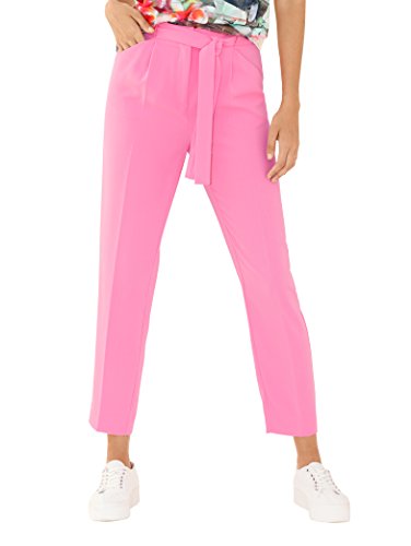 AMY VERMONT Pantalones de Mujer Elegantes con Bolsillos Tallas Grandes Rosa, tamaño:44