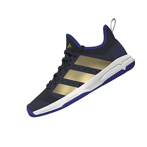 adidas Stabil Jr, Sneaker, Team Navy Blue 2/Matte Gold/Lucid Blue, 38 EU