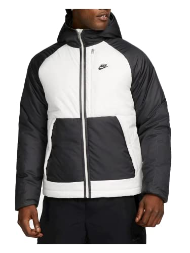 Nike Chaqueta NSW Therma Fit Legacy HD Jacket, blanco y negro, S