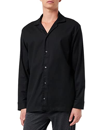 Calvin Klein L/S Abotonado Camisa, Negro, M para Hombre