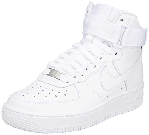 NIKE Air Force 1 High, Zapatos de Baloncesto Mujer, Blanco (White/White/White 105), 36.5 EU