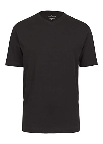 Daniel Hechter - Regular Fit - Doppelpack Herren Kurzarm T-Shirt V-Neck/V-Auschnitt in weiß Oder Schwarz, S-3XL (472 10284), Größe:L;Farbe:Schwarz (90)