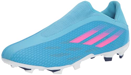 adidas Zapatillas de fútbol unisex para adultos X Speedflow.3 sin cordones, Sky Rush/Team Shock rosa/blanco, 37.5 EU