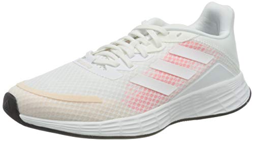 adidas Duramo SL, Zapatillas Mujer, White/Signal Pink, 36 2/3 EU