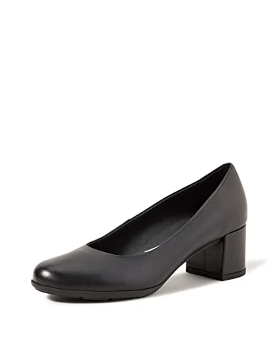 Geox D New Annya Mid A, Zapatos de tacón con Punta Cerrada Mujer, Negro (Black 85), 42 EU