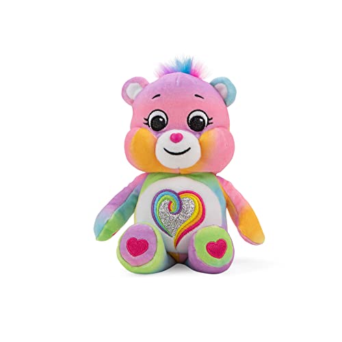 Care Bears Basic Fun 22489 Togetherness Bear, Glitter Bean Plush, 22 cm Collectable Cute Plush Toy, Soft Toys & Cuddly Toys for Children, Cute Teddies Suitable for Girls and Boys Aged 4 Years +
