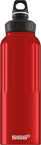 SIGG WMB Traveller Red Botella cantimplora (1.5 L), botella con tapa hermética sin sustancias nocivas, botella de aluminio ligera