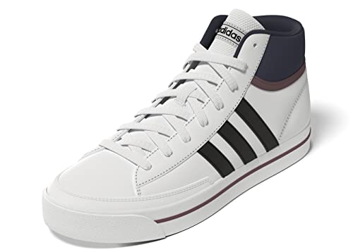 adidas RETROVULC Mid, Sneaker Hombre, FTWR White/Core Black/Shadow Navy, 41 1/3 EU