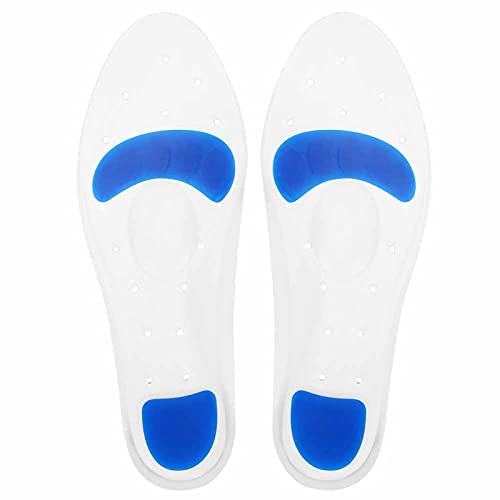 WNSC Inserciones para Zapatos, Plantillas de Silicona para Fascitis Plantar Diseño Convexo Antideslizante para aliviar el Dolor de pies para Fascitis(37-38 Yards)