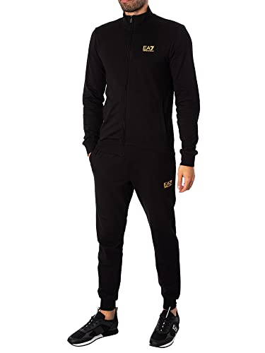 EA7 Train Core ID Cotton Tracksuit XXL Black and Gold