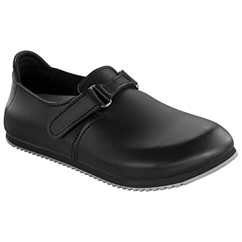 BIRKENSTOCK 583184-40 LINZ - Zapatos de Piel Natural (Talla 40), Color Negro