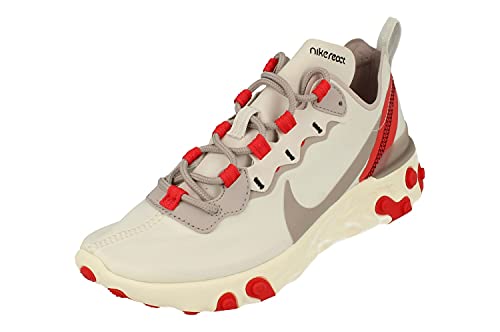 Nike React Element 55 Mujeres Running Trainers BQ2728 Sneakers Zapatos (UK 4.5 US 7 EU 38, Platinum Tint Silver Lilac 010)