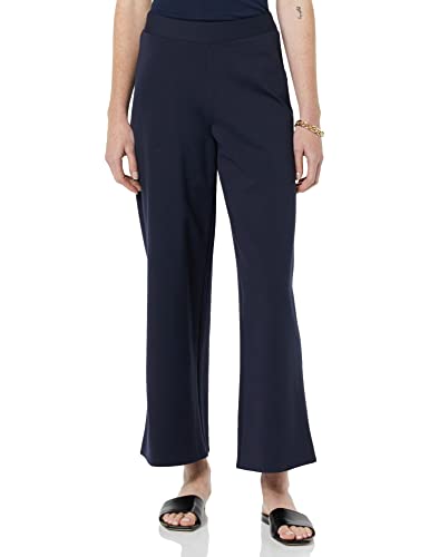 Amazon Essentials Pantalones sin Cordones con Pernera Ancha Mujer, Azul Marino, XL