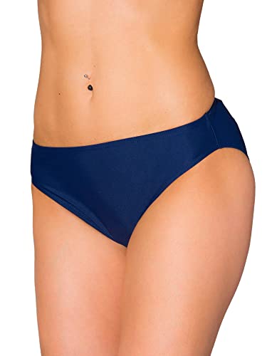Aquarti Bragas de Bikini Clásica Cintura Estándar Mujer, Azul Oscuro, 40