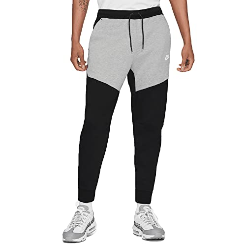 Nike Pantalones de chándal para hombre, de forro polar, color negro