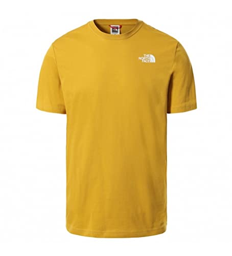 The North Face Camiseta NF0A2TX2-760 de algodón 100 %, amarillo, XL
