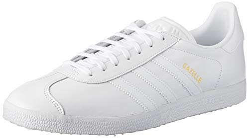 adidas Gazelle Sneaker, Zapatillas de Deporte Unisex Adulto, FTWR White Gold Metallic, 42 EU