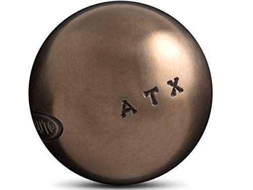 Obut ATX – Bolas de petanca de competición, 74 mm (M), personalizables, plateado metálico, 680g