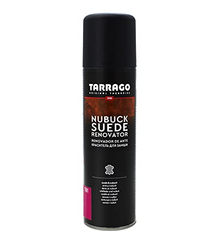 Tarrago Nubuck Suede Renovator 250 ml | Spray Impermeabilizante | Renovador para Zapatos, Bolsos, Textil, Ante y Nubuck | Waterproof - Agua y Lluvia ((101) Magenta)