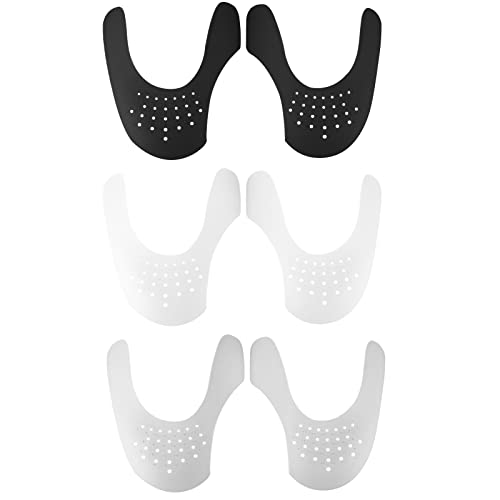 Newaner 3 Pares Escudo de Zapatos, Protectores para Zapatillas de Deporte, Arrugas de Zapatos Antiarrugas, Prevenga Hendidura del Pliegue del Calzado Deportivo(40-46)